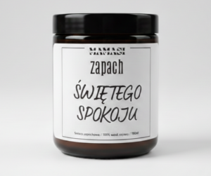 zapach Świętego spokoju Świeca sojowa zapachowa 180ml urodziny, imieniny