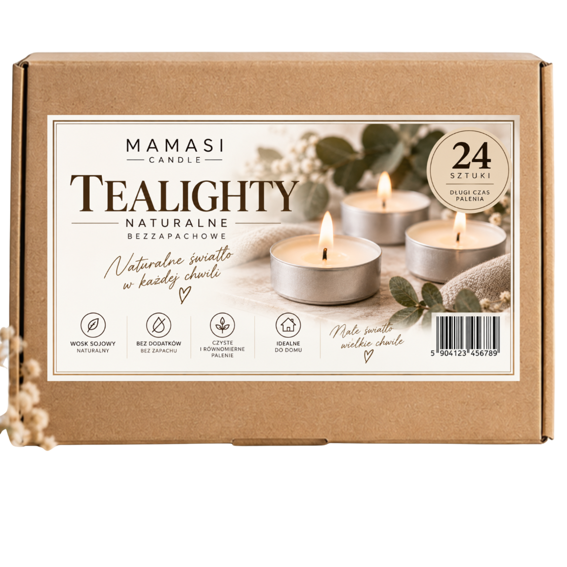 podgrzewacze sojowe tealight 24szt bezzapachowe naturalne bezwonne extra jakość 28cef38801f2e04fcb504af86feb8ff3