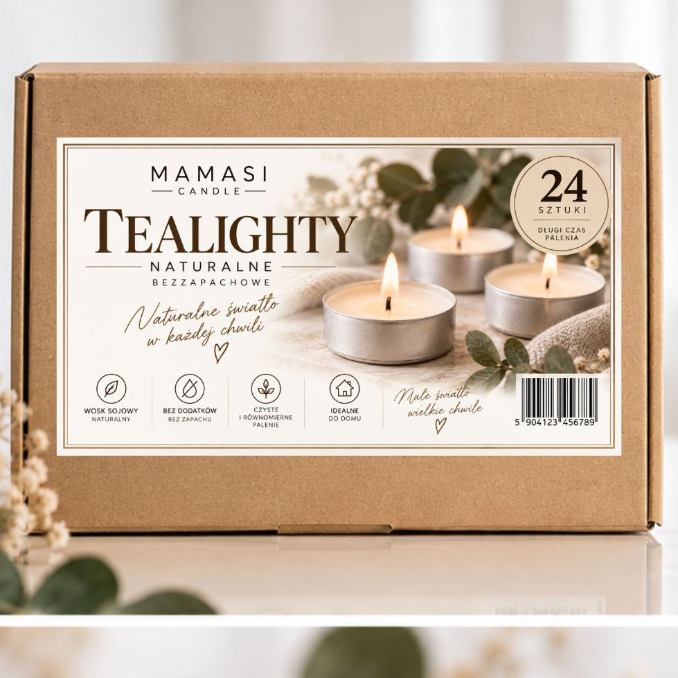 podgrzewacze sojowe tealight 24szt bezzapachowe naturalne bezwonne extra jakość 0ec00aae9493ac1be241d10c6fb92502