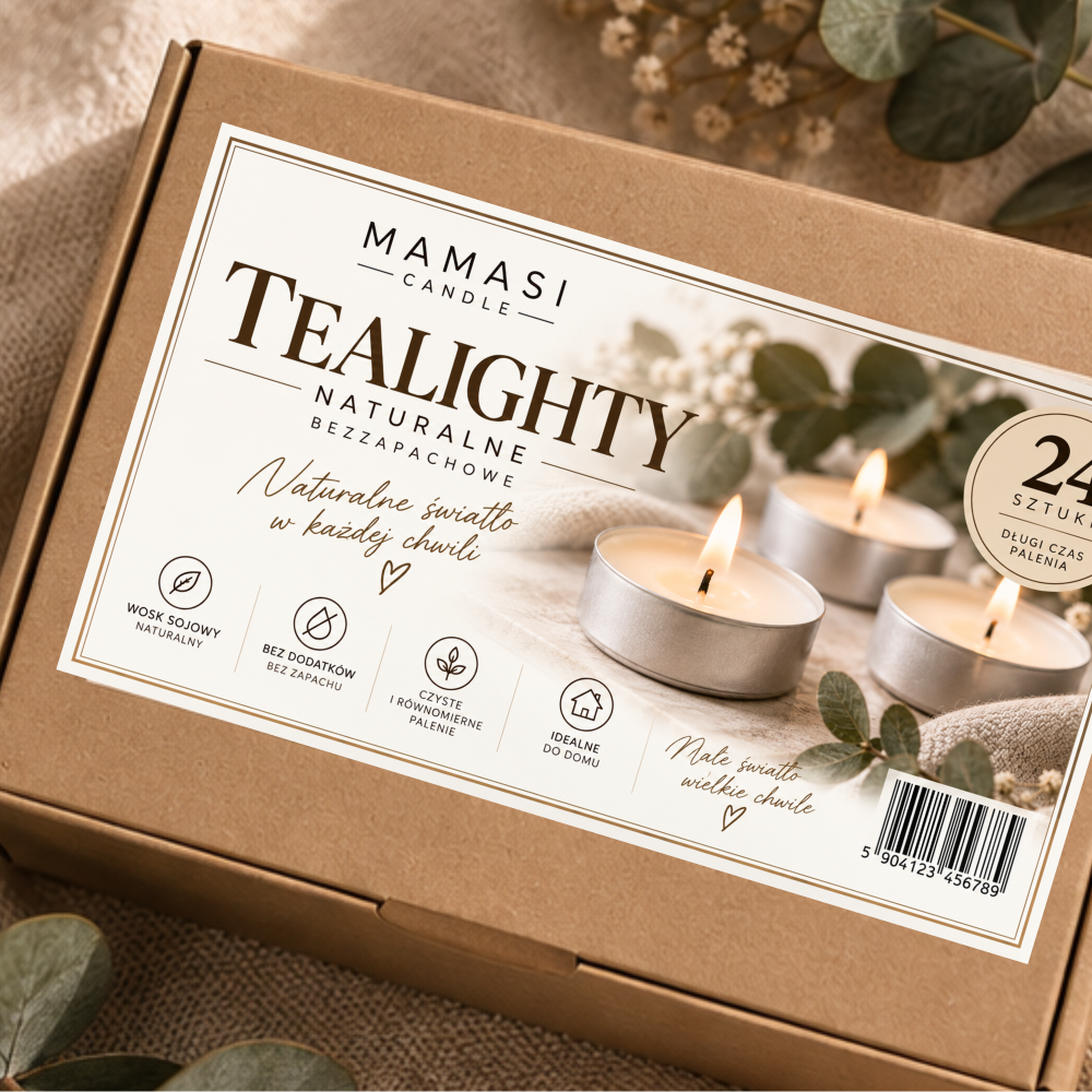 podgrzewacze sojowe tealight 24szt bezzapachowe naturalne bezwonne extra jakość c7052472625af89dc9e589ab55dc0217